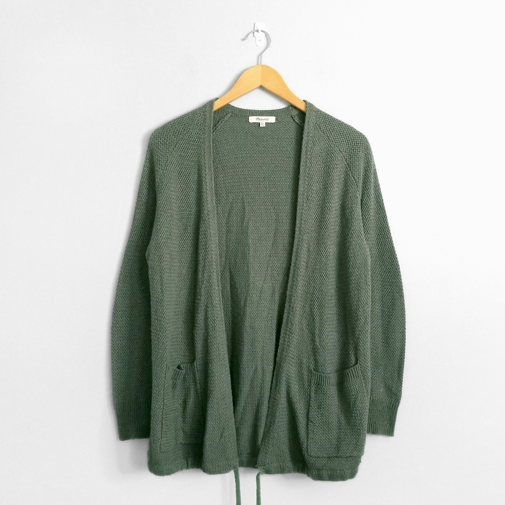MADEWELL Olive Green Palisades Cardigan Sweater
